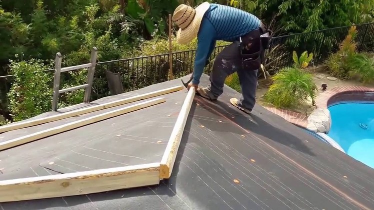 How to: Installing a tile roof , simple and easy , yet beautiful results.