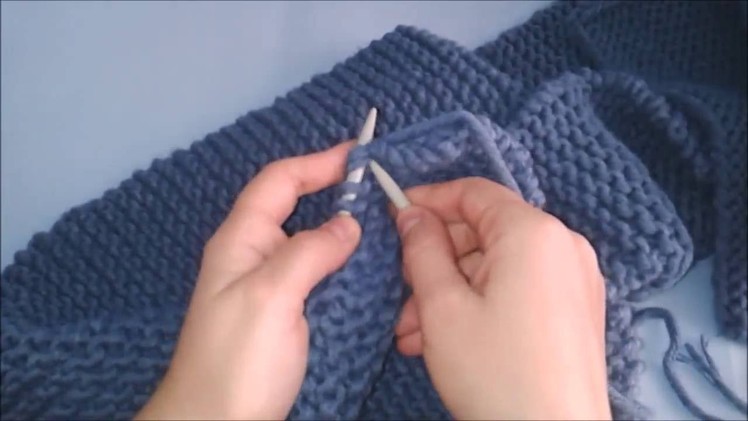 How to Knit a Scarf for Beginners Step By Step,  Very Easy Scarf Tutorial