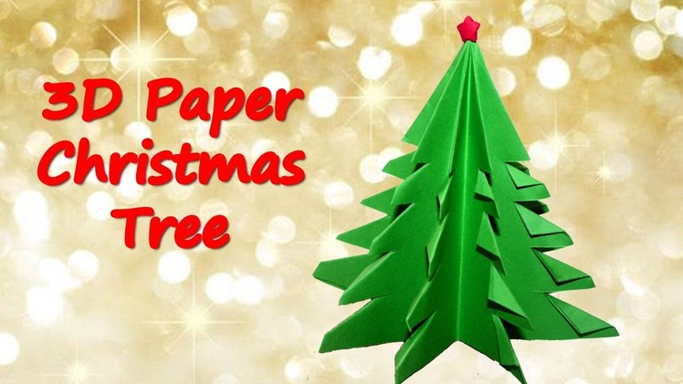 How to make 3D Paper Christmas Tree | Origami Christmas Tree | Table Top Christmas Tree