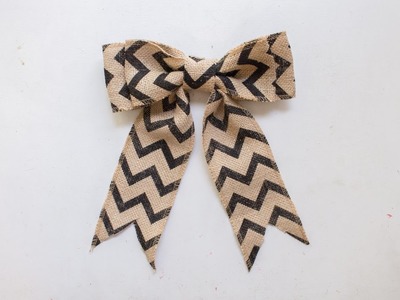 How To Make A Burlap Bow In Just Minutes!