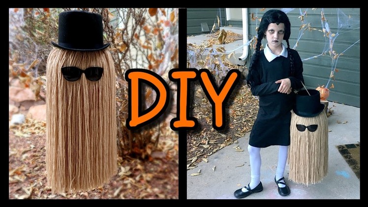 HOW TO MAKE A "COUSIN IT" TRICK OR TREAT BAG! | HALLOWEEN IDEAS
