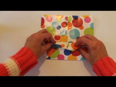 How to make a Gift Bag from Wrapping Paper