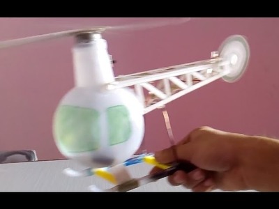 How to make a helicopter electric helicopter using bottle