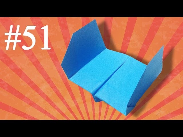 How to make a paper airplane that fly far #51 Easy Origami Avión de papel