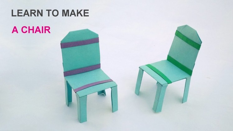 How to make a paper chair easy steps