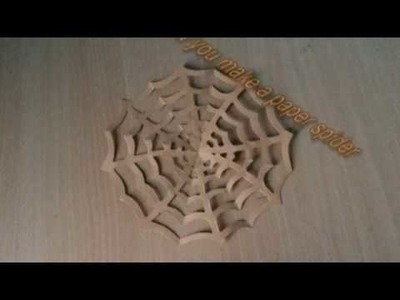 How to make a Paper Spider Web