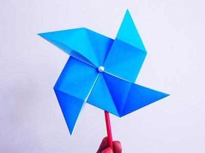 How to make a Paper Windmill that Spins ~DIY~ ( Paper Pinwheel Tutorial ). 