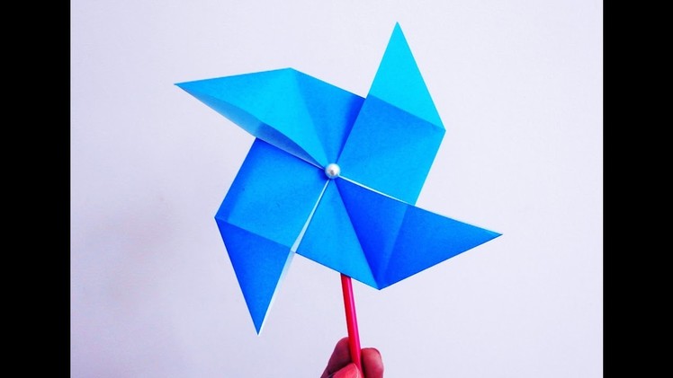 How to make a Paper Windmill that Spins ~DIY~ ( Paper Pinwheel Tutorial ). 
