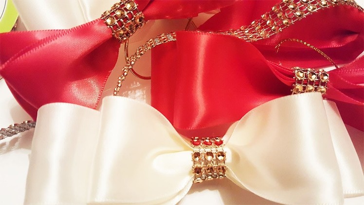 How to Make a Satin Bow - Christmas Crafts