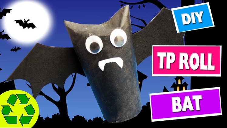 How to Make a Toilet Paper Roll Bat -  Toilet Paper Roll Crafts