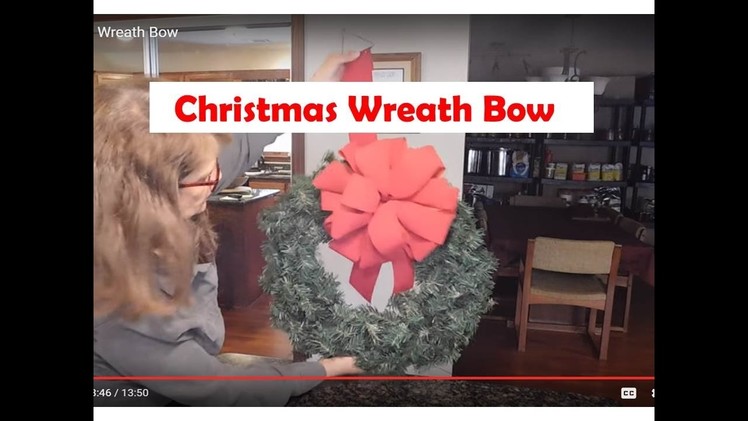 How To Make An Outdoor Christmas Wreath Bow With Lisa's World