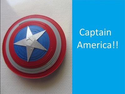 How to make Captain America Shield in 3 minutes - Paper Quilling