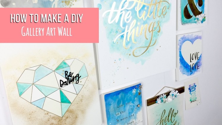 How to Make DIY Gallery Art Wall ~ Colour Reveal Range By Crate Paper + + + INKIE QUILL
