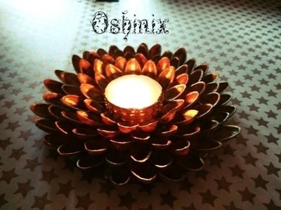 HOW TO MAKE EASY|DIY LOTUS CANDLE.DIYA CENTRE PIECE FOR DIWALI|DECORATION IDEA - PINTEREST INSPIRED