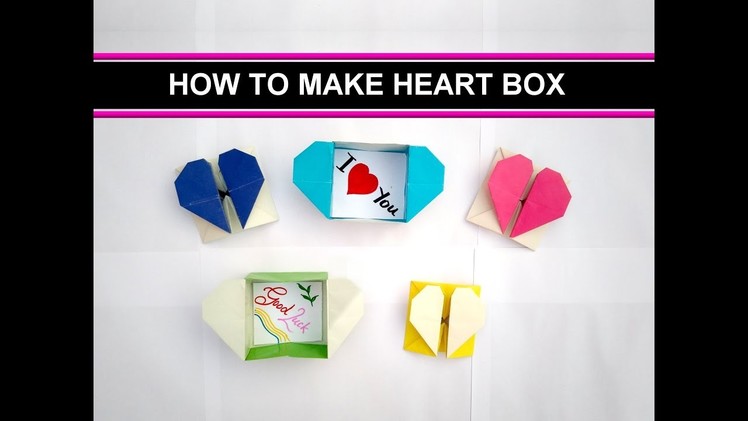How to make Love box or Heart box easy steps