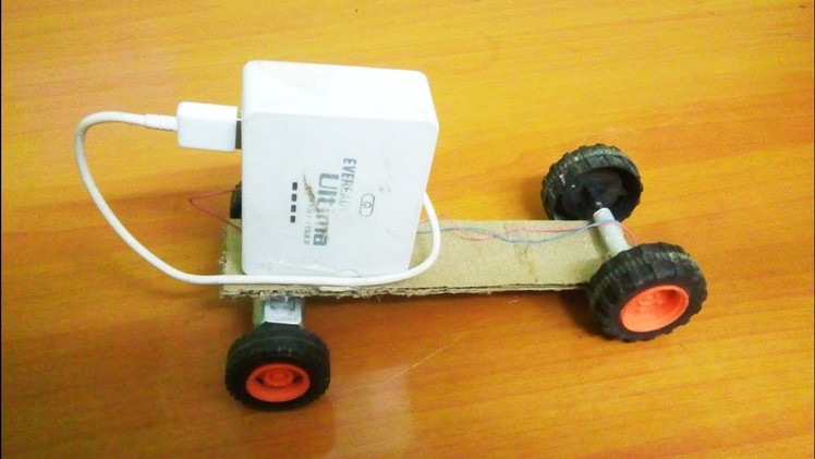 How To Make Mini Truck  With power Bank And Card Board