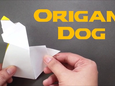 How to Make Origami Dog - Barking Paper Dog - Easy Origami Tutorial   for Beginners - DIY