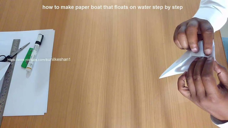 How to make paper boat that floats on water step by step