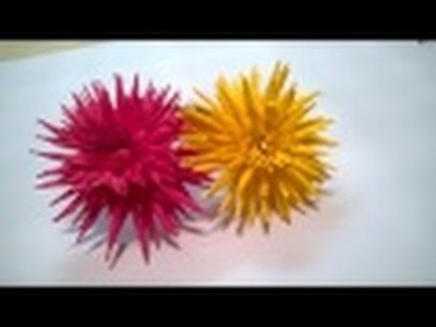 How to make paper dahlia flowers