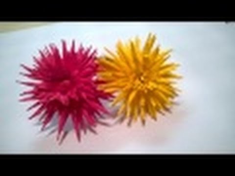 How to make paper dahlia flowers
