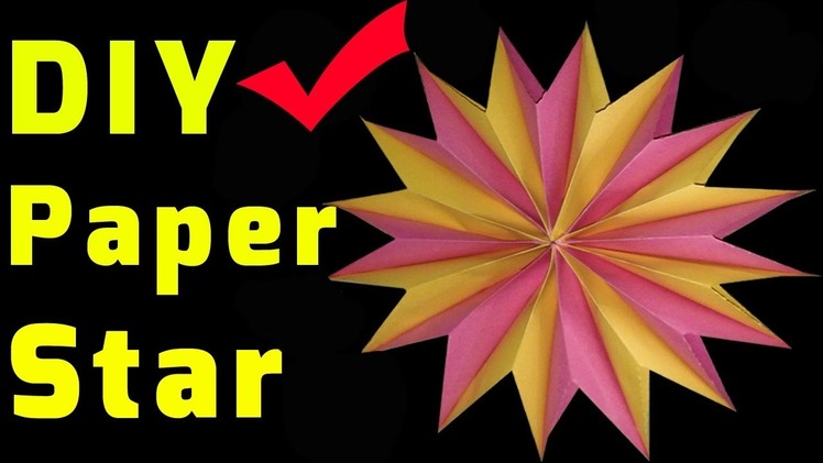 How To Make Paper Star At Home  Diwali Decoration Ideas