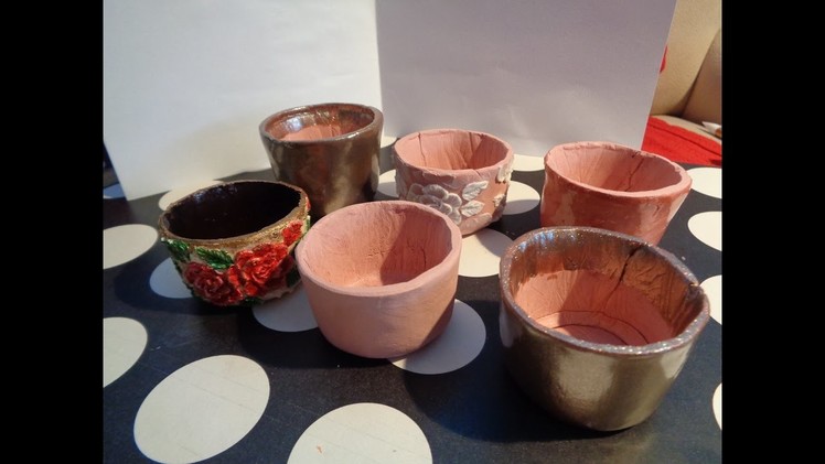 How to Make Pots from Terracotta Air Dry Clay