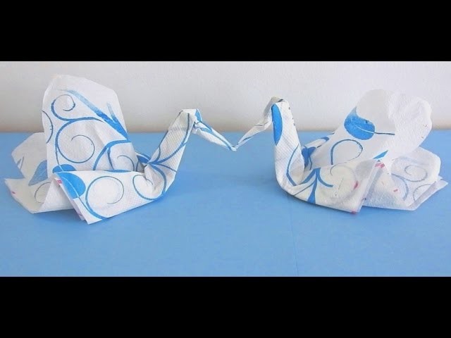 How to make Tissue Paper Swan very easily . ( Tissue Swan Tutorial )