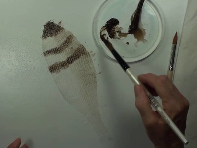 How to Paint Cheesecloth Feathers