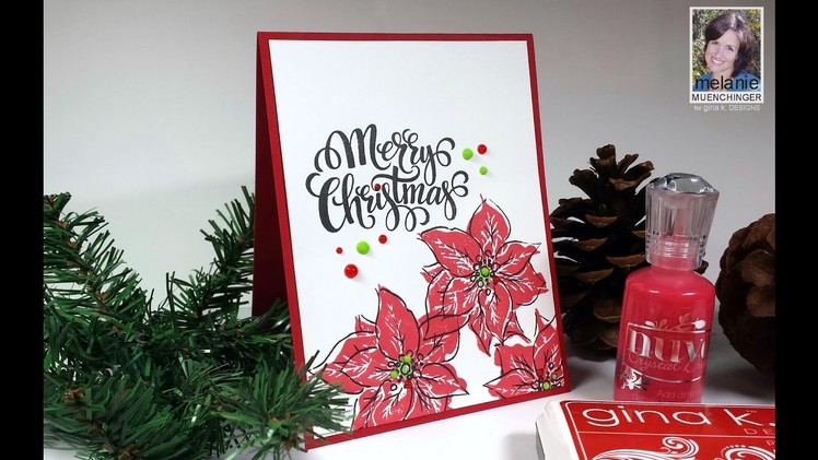 How to Stamp Stylish Two and Three Step Poinsettias