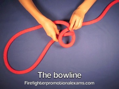 How to tie a Bowline knot - arborist training
