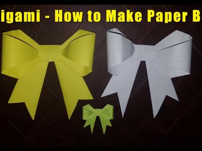 Origami - How to Make Paper Bow || Naniscraft ||