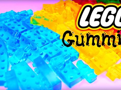 Rainbow LEGO Gummies! How To Make LEGO Gummy Candy!