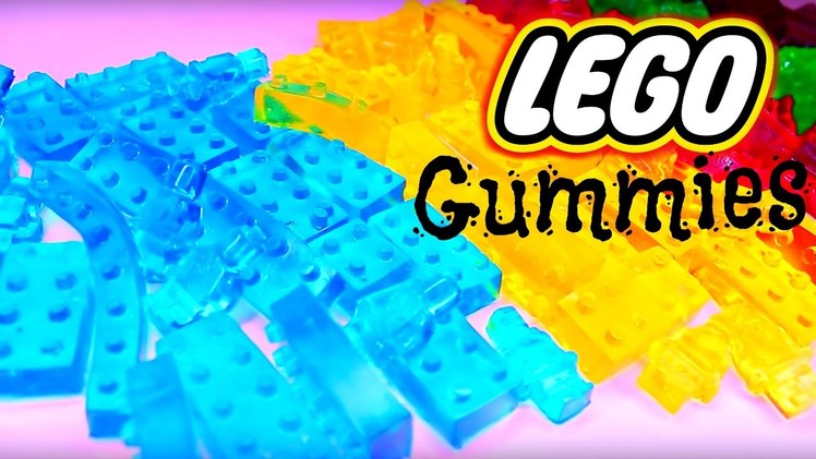 Rainbow LEGO Gummies! How To Make LEGO Gummy Candy!
