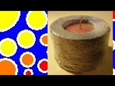 STAMPO PER PORTACANDELA IN LEGNO FAI DA TE - HOW TO MAKE A MOULD (MOLD) FOR CANDLE HOLDER IN WOOD
