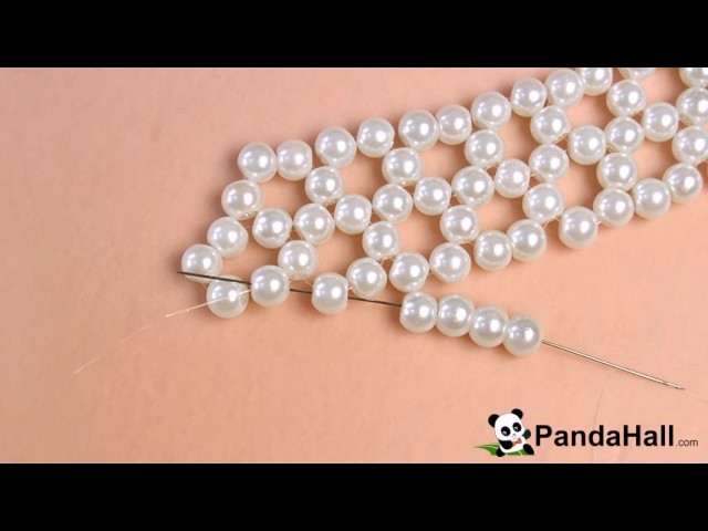90 Pandahall Tutorial on How to Make Chic Pearl Bead Choker Necklace with Jade Beads 1