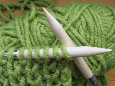 Beginners Knitting Rib for LEFT HANDERS (cast on, kn, Pu, rib)