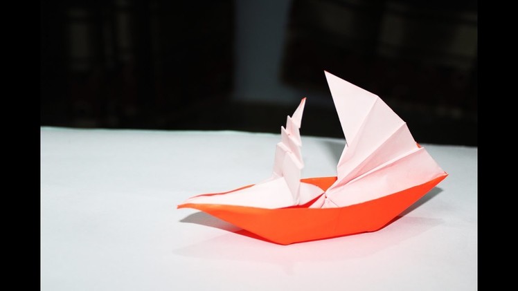 BOAT | How To Make Origami Sailing Boat that Floats on Water by Ashvini