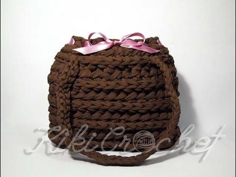 Crochet Bag with Half Double Crochet Rib Stitch