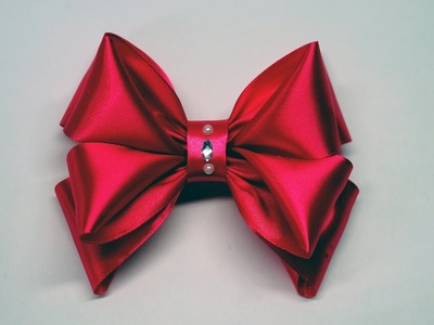 Decor crafts How to Make Simple Easy Bow of satin ribbons. ribbon bow diy. DIY beauty and easy