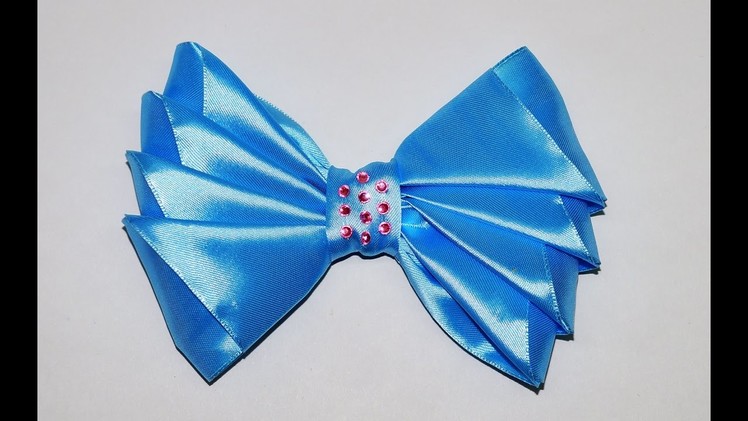 Do it yourself crafts - How to Make Simple Easy Bow. Ribbon Hair Bow Tutorial. DIY beauty and easy