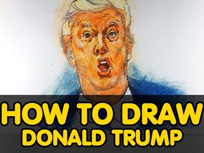 DONALD TRUMP How to draw  ? Step by step. ALL FOR KIDS CHANNEL