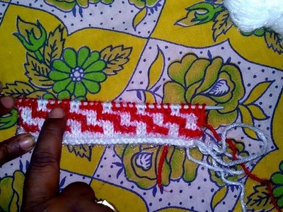 Easy Two Color Knitting Pattern no.6 | Hindi