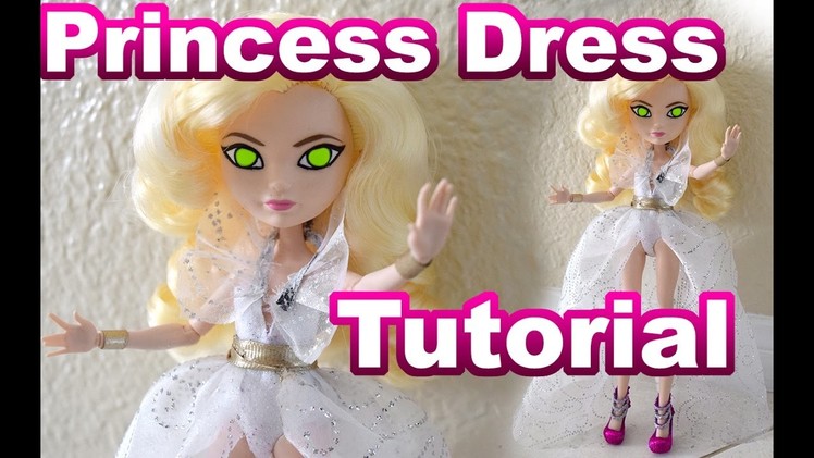 Give Away Month Week 2 Winner + Tutorial. How to Make a Princess Dress For Your Doll