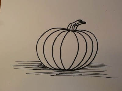 How to Draw a Halloween Pumpkin