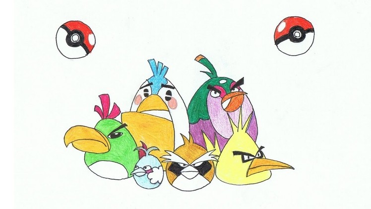How to Draw Angry Birds Pokemon
