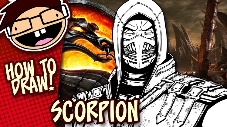 How to Draw SCORPION (Mortal Kombat X) | Narrated Easy Step-by-Step Drawing Tutorial
