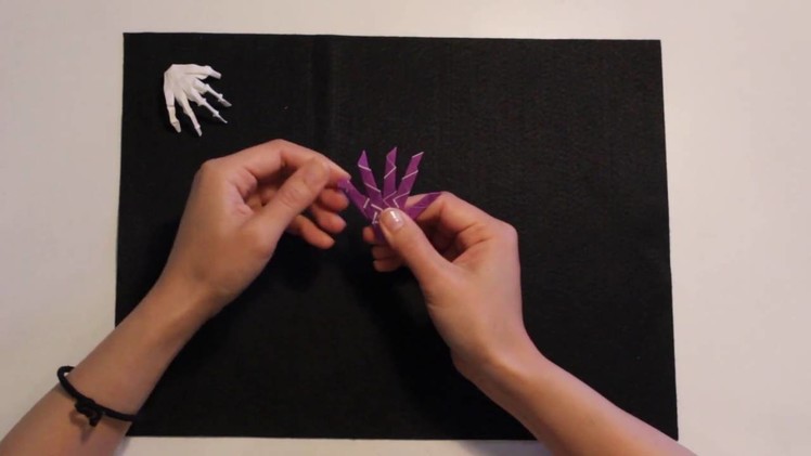 How To Fold An Origami Skeleton Hand