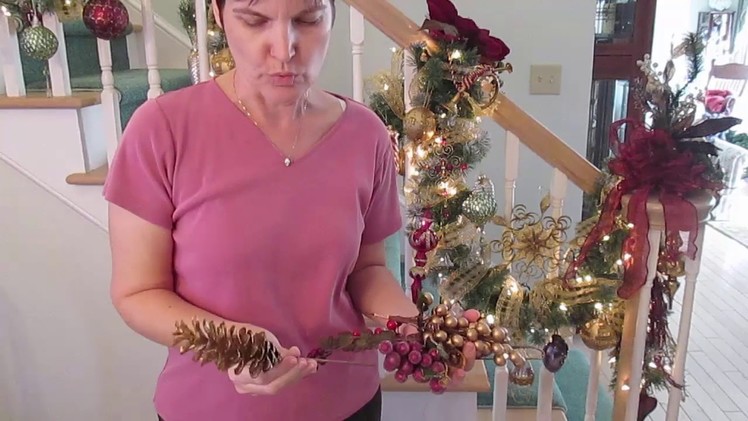How to Hang and Decorate a Holiday Garland for Staircase