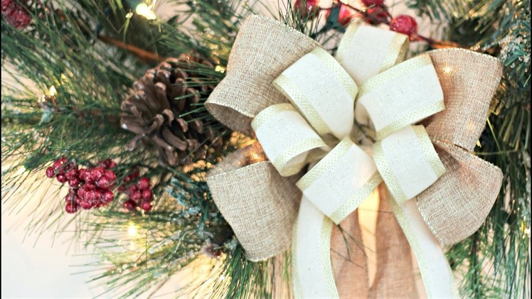 How to Make a Christmas Bow and Light a Wreath