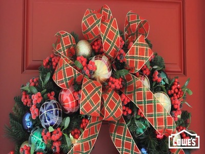 How To Make A Christmas Wreath Bow